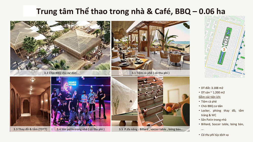 Trung tâm thể thao trong nhà của tiểu khu Ả Rập - Sông Town Caraworld